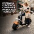 Moto Electrica Gogreen Deluxe 1500W 20Ah 40Km Autono. 45Km/h Color Variante Naranja