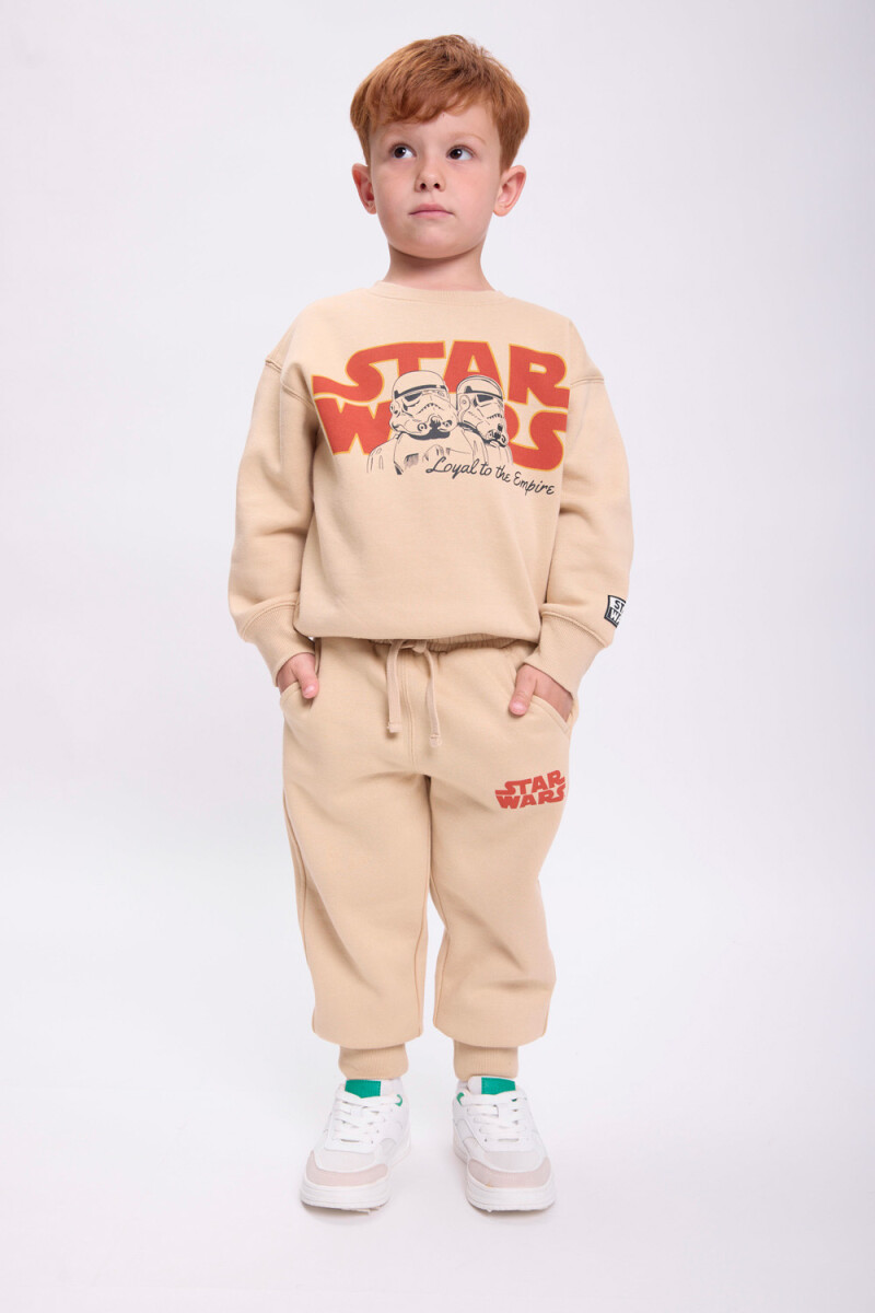 Pantalón deportivo jogger Beige