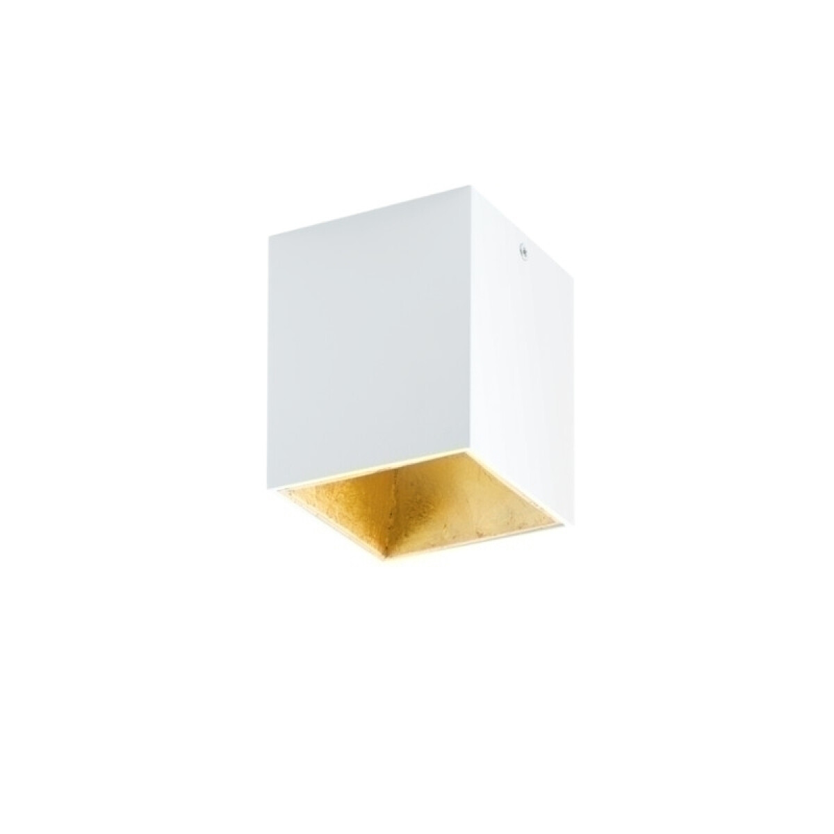 Plafón LED blanco/dorado cubo 3,3W 10X10 POLASSO - EG1168 