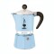 CAFETERA BIALETTI RAINBOW 3 TAZAS Cafetera Manual Italiana BIALETTI Rainbow 3 Tazas - Celeste