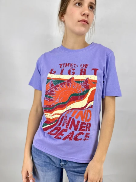 T-SHIRT SLOWLY HU07E LILA