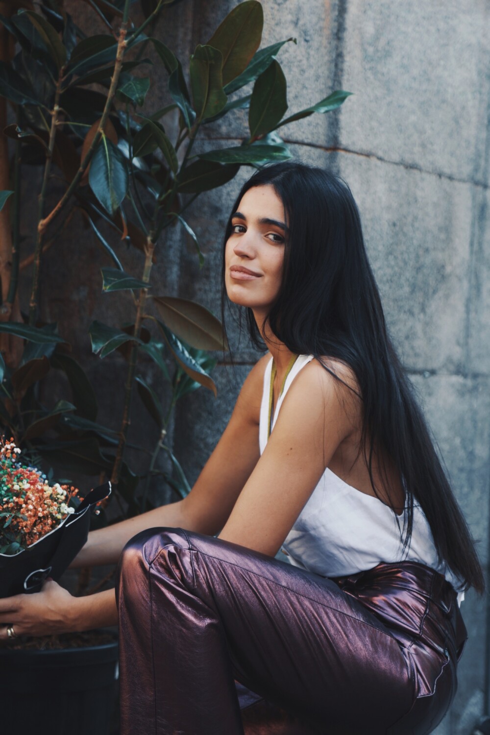 Leather Jeans Crawford Galácticos Berenjena