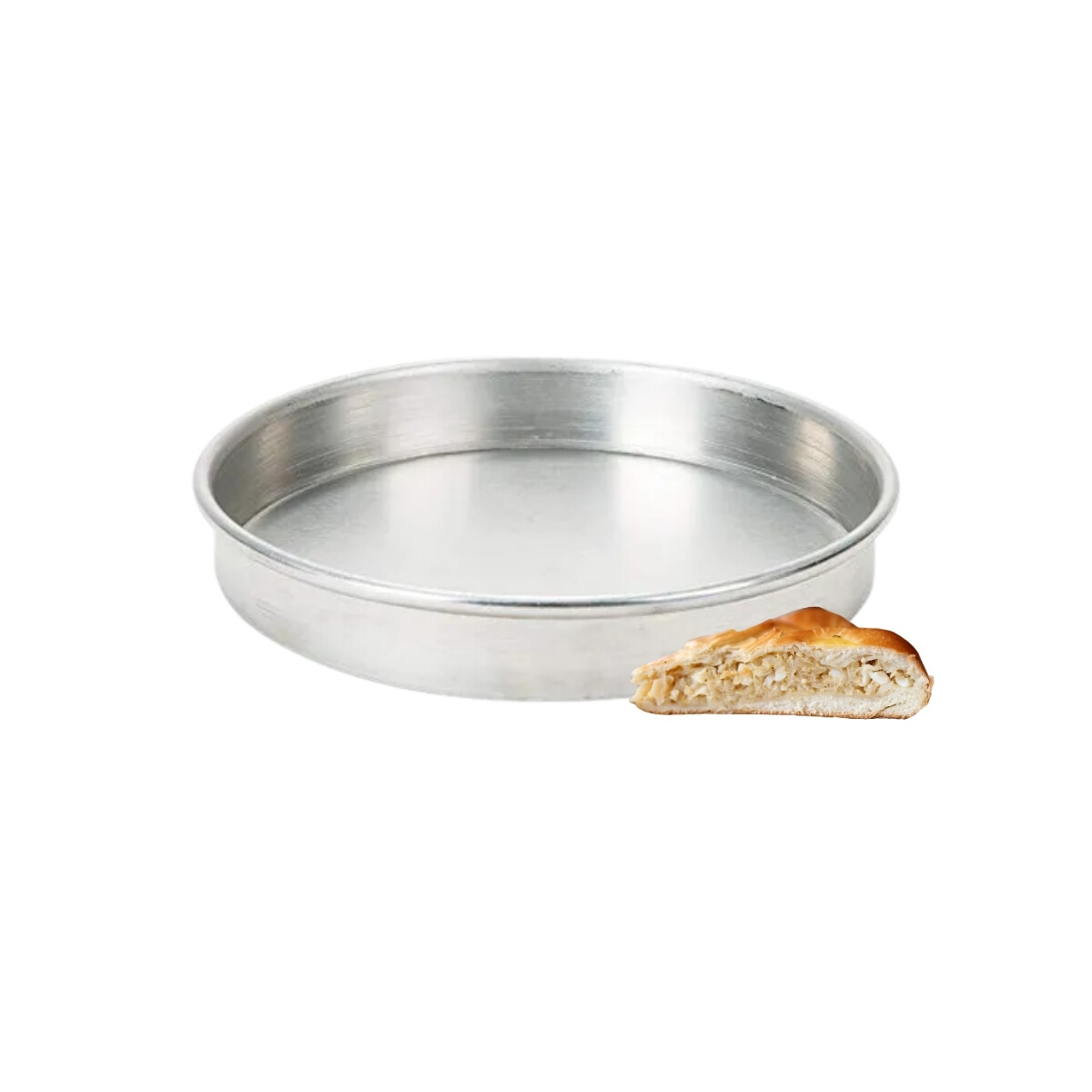 Pizzera tartera con fondo móvil aluminio 240 x 35 mm Metalúrgica Alfrisa 