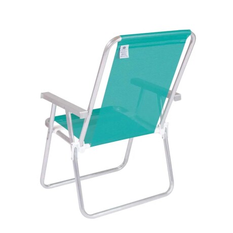 Reposera Silla Alta Plegable en Aluminio Conforto Total Mor Verde