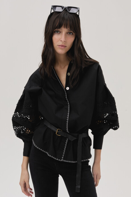 Camisa Magnolia Negro