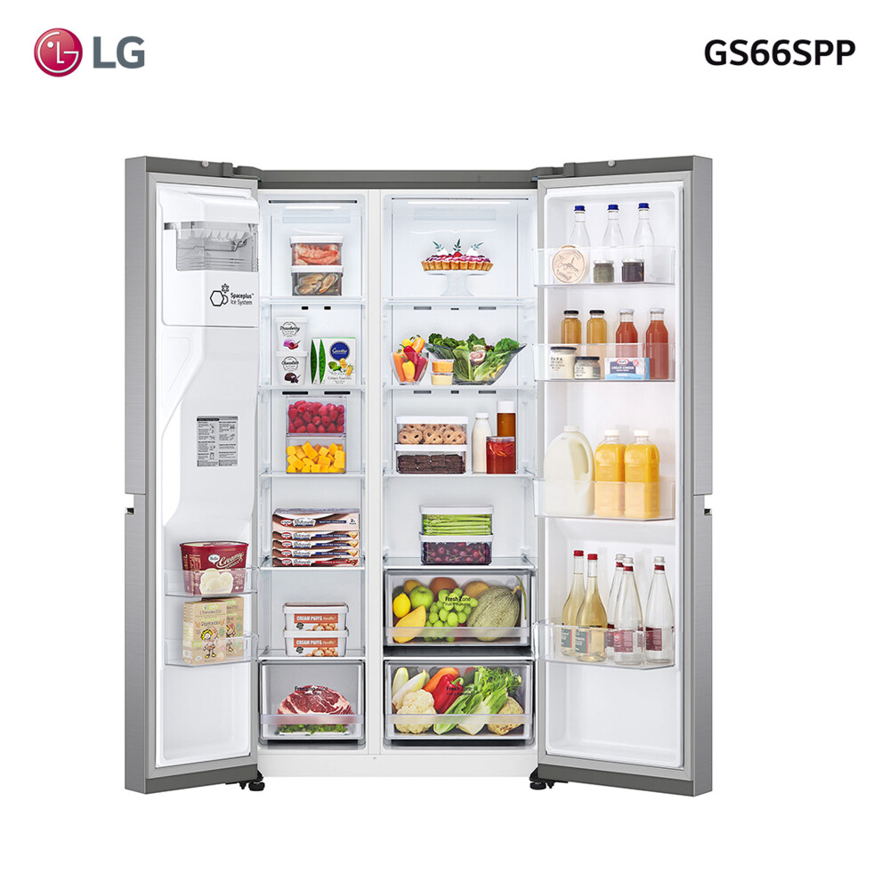 HELADERA LG 637-LITROS GRIS GS66SPP