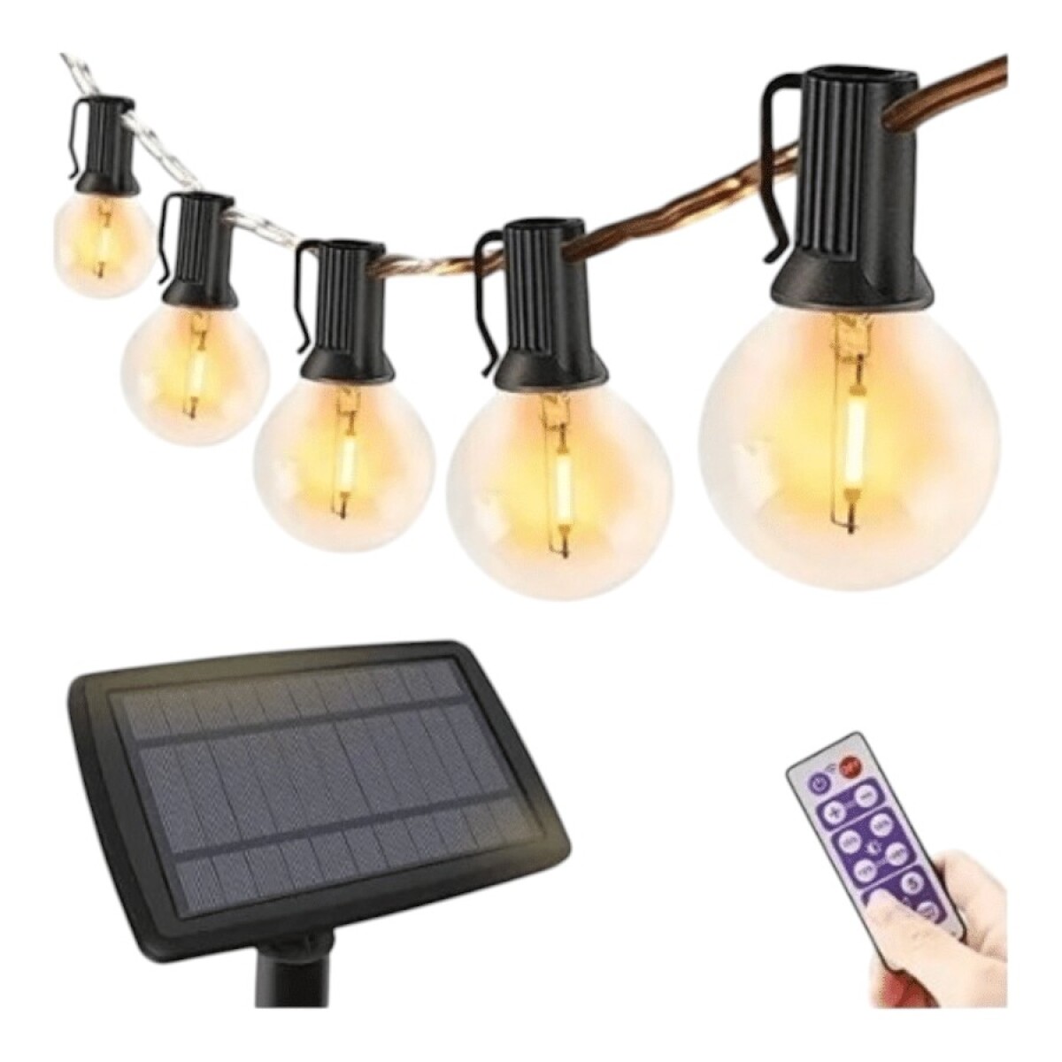 Guirnalda Solar Simona Cálida con Control 