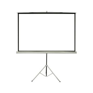 Pantalla De Proyección 84" Enrollable Con Trípode Regulable Negro