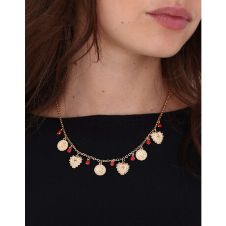 Collares Cortos Multi dijes Dorado