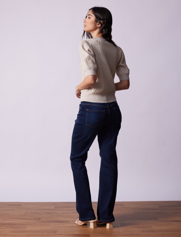 Cardigan Rombos BEIGE