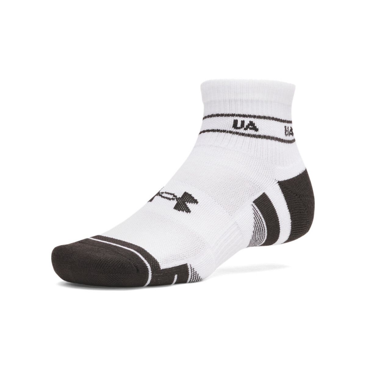 UA Perf Tech Nvlty 3pk Qtr-WHT - WHT-108 