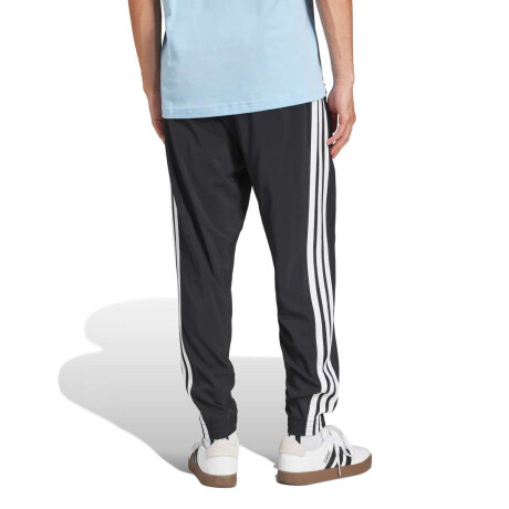 Pantalón Largo Essentials Woven 3 bandas de Hombre Negro