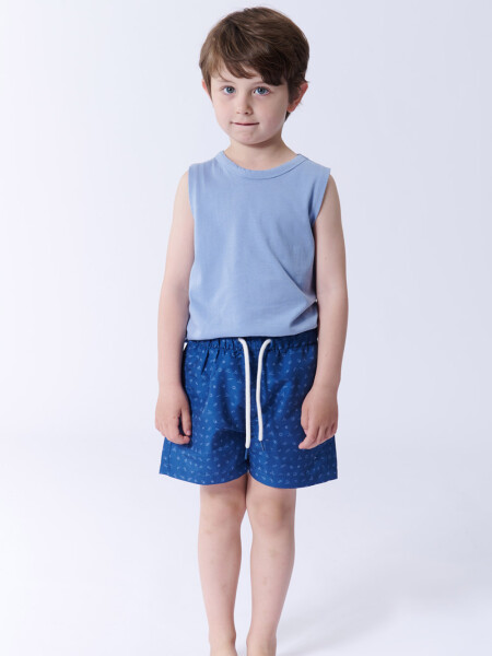 Short de baño estampado elements Elements Azul