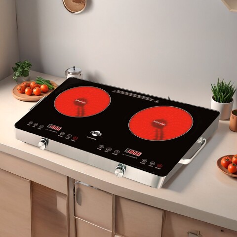 Placa Dual Tokyo Vitro Infrarroja 2 Zonas Placa Dual Tokyo Vitro Infrarroja 2 Zonas