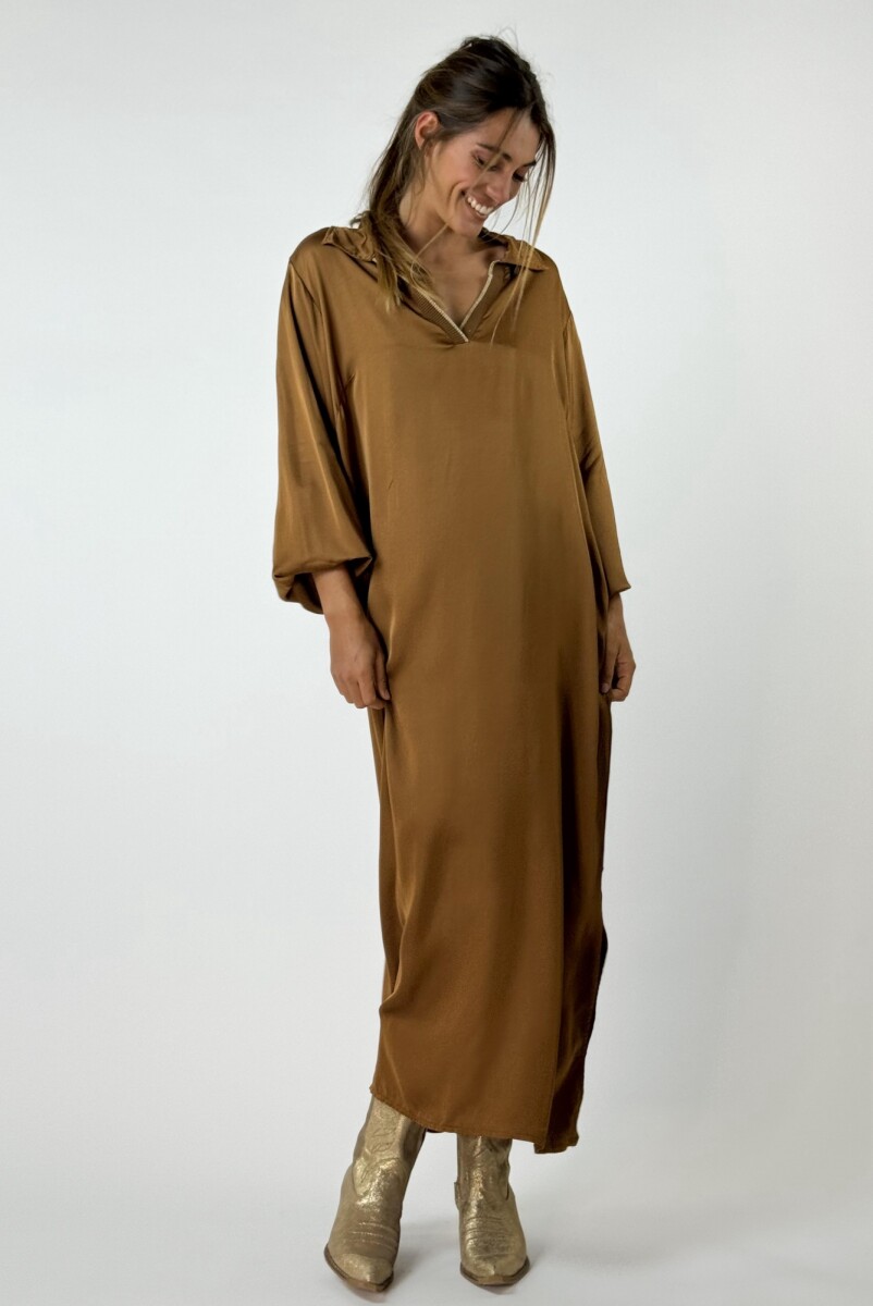 VESTIDO ENRICA - CAMEL 