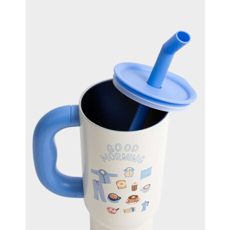 Vaso Térmico Good Morning Blanco Crudo