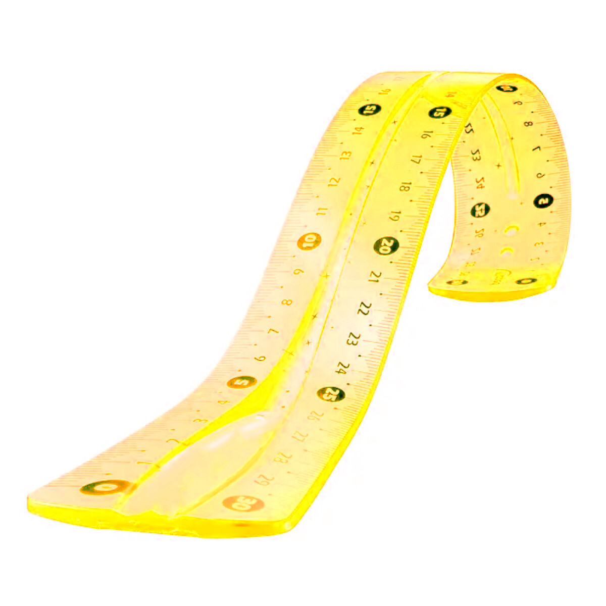 Regla Flex 30 cm - Amarilla 