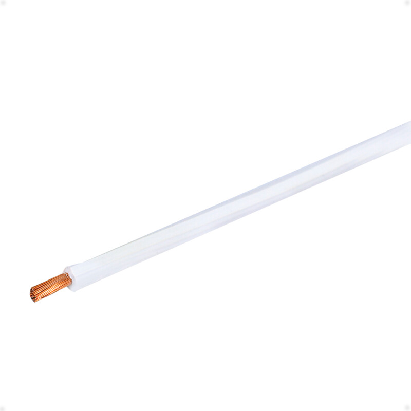 Cable De Cobre Flexible 2,00 mm rollo de 100m Color Blanco Cable De Cobre Flexible 2,00 mm rollo de 100m Color Blanco