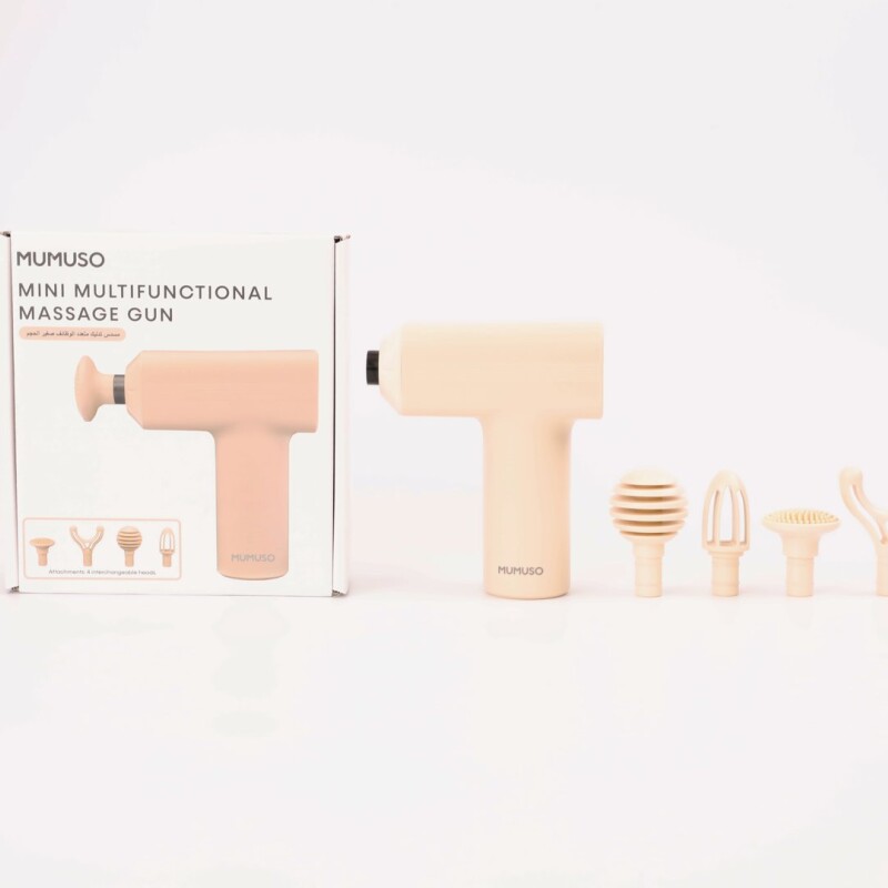 MINI PISTOLA DE MASAJE MULTIFUNCIONAL (BEIGE) MINI PISTOLA DE MASAJE MULTIFUNCIONAL (BEIGE)