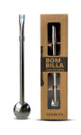 BOMBILLA SIMPLE BASE REDONDA ACERO INOXIDABLE