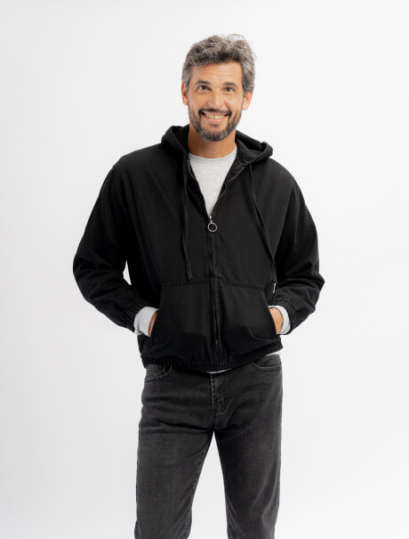 Campera jean con capucha Campera jean con capucha