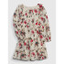 LS PINTUCK RFL DRS SP SEPT FLORAL WHITE