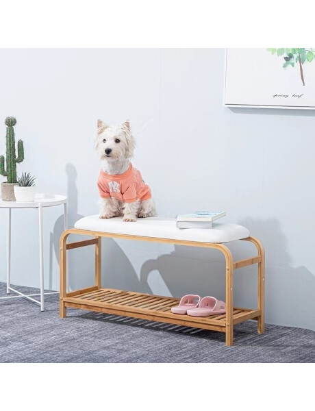 BANCO MADERA C/ASIENTO FORRADO 30x90x48CM NATURAL BANCO MADERA C/ASIENTO FORRADO 30x90x48CM NATURAL