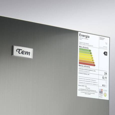 Heladera Tem Turnf 395 Wdss Frío Seco 001