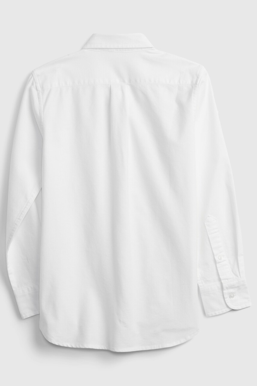 Camisa Oxford Niño Optic White