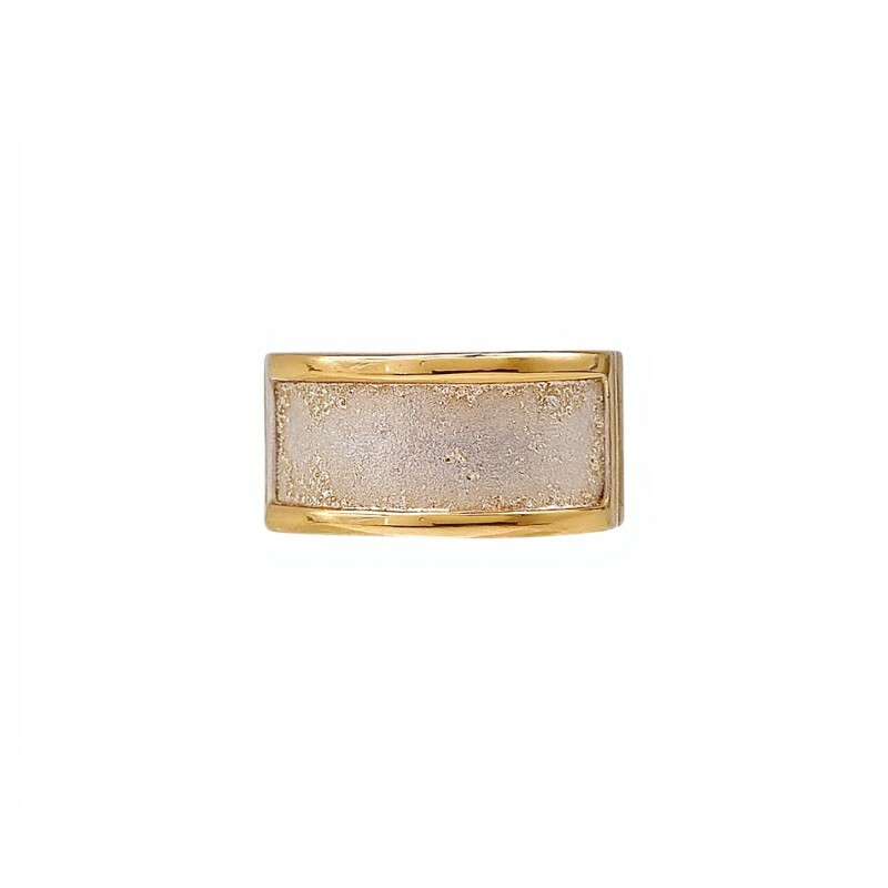 Anillo esclavo- Plata y Oro-Sin piedra-AN5954 sinpiedra