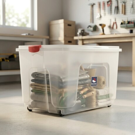 Caja organizadora 120lt TRANSPARENTE