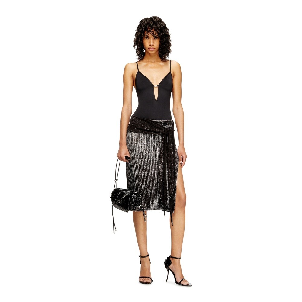 Bodysuit Para Mujer Ufby-Oval-D-Bodysuit Uw Body Negro