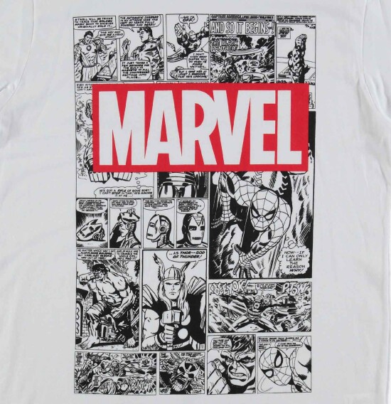 T-shirt de hombre Marvel BLANCO
