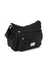 Bandolera de nylon Negro