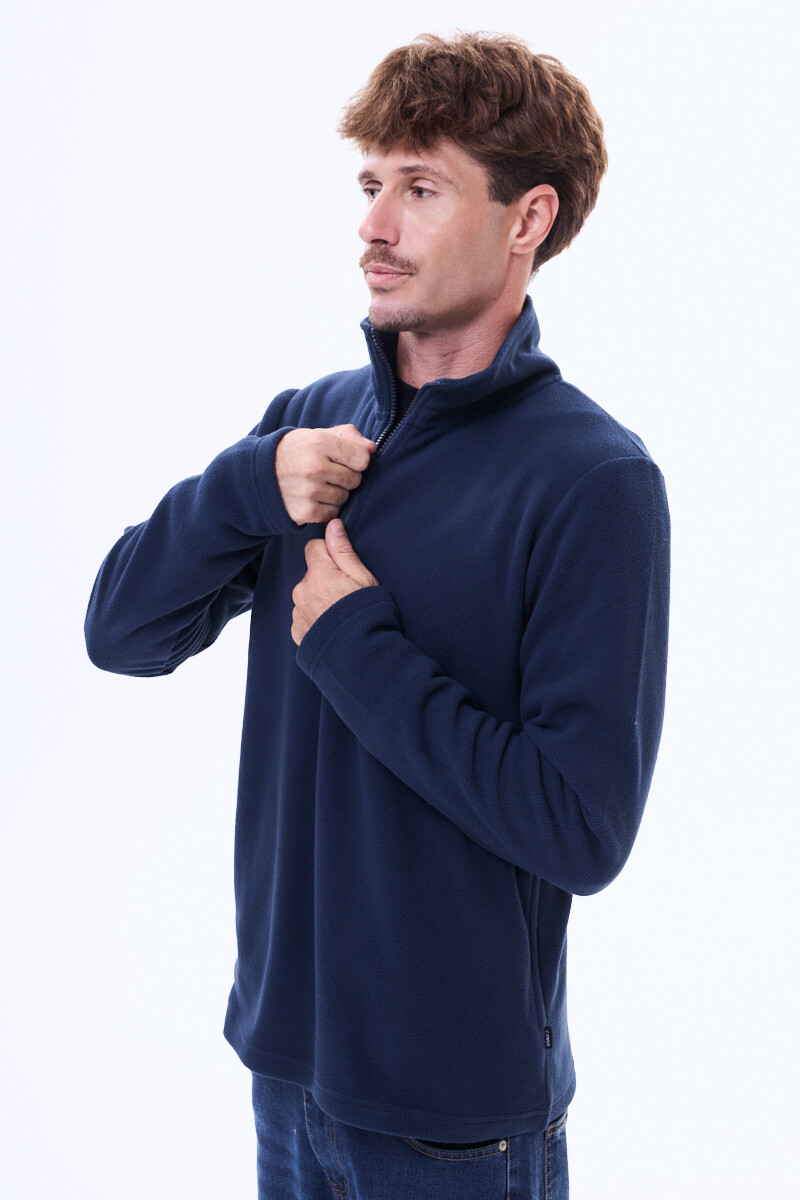 Buzo de Micro Polar Cesares Azul