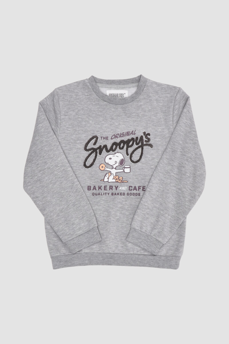 Sweater snoopy original mini Gris melange