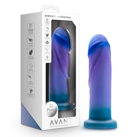 Dildo Midnight Rendezvous Ocean Blue con Ventosa Dildo Midnight Rendezvous Ocean Blue con Ventosa