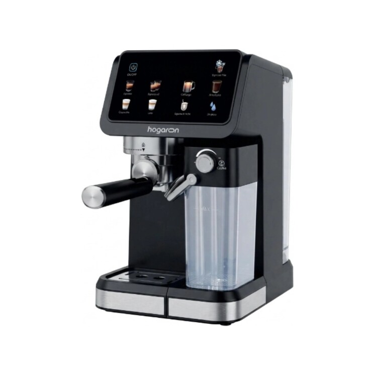 Cafetera Espresso Digital Hogaron HGCE20INOX 9 en 1 20 Bares con Depósito de Leche Cafetera Espresso Digital Hogaron HGCE20INOX 9 en 1 20 Bares con Depósito de Leche