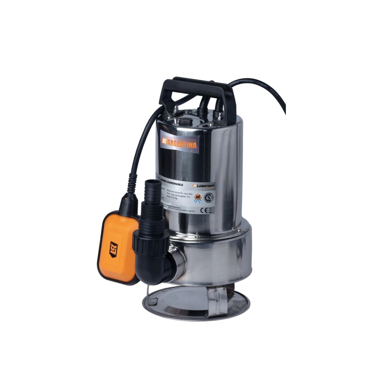 Bomba Sumergible Inox 1hp - 55l/min -8mts Agua Sucia Lusqtof