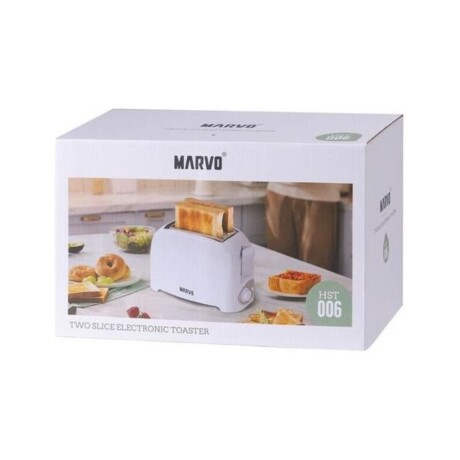 Tostadora Marvo 2 rebanadas 750W Blanco