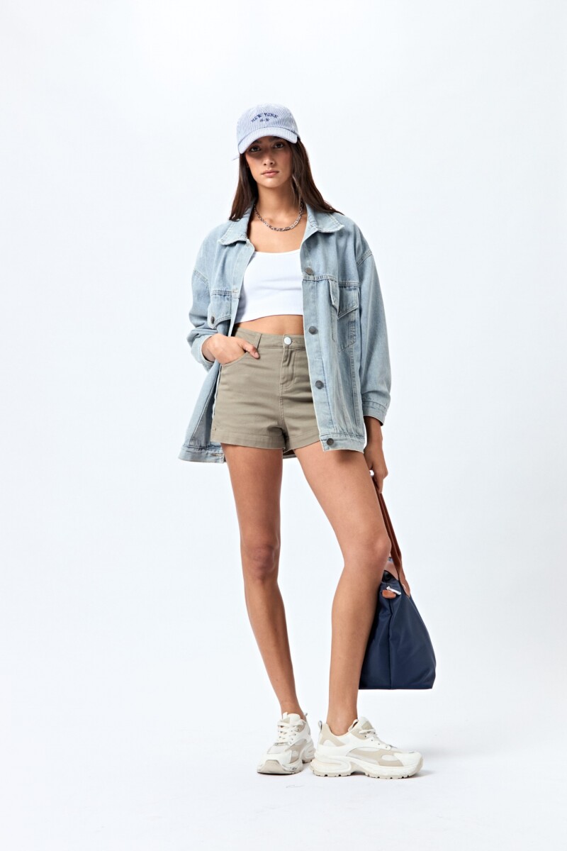 SHORT RENI Verde Seco