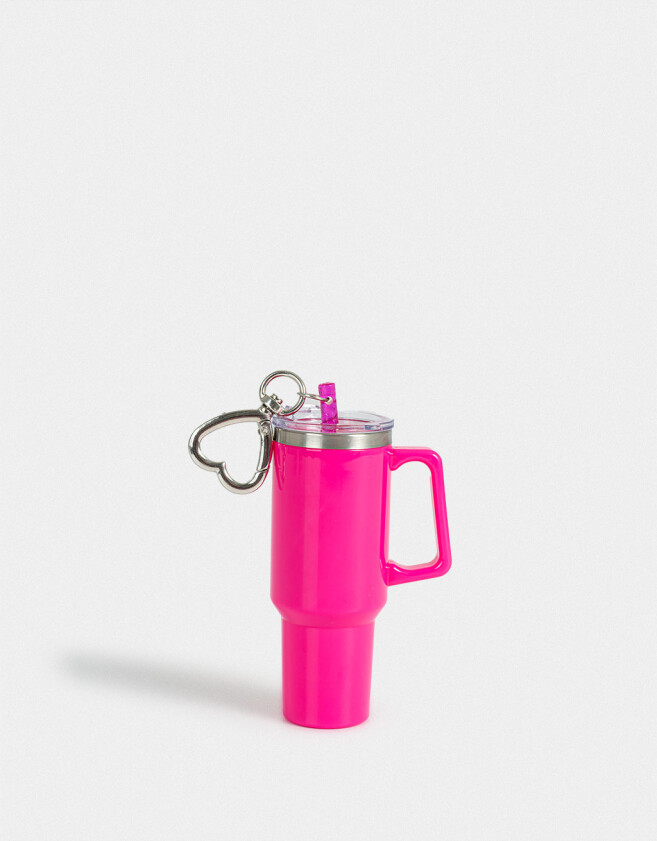 Llavero Lúdico Llavero Y Charm De Mini Vaso - Fucsia Medio