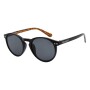 Lentes De Sol De Policarbonato Redondo Street Kids Negro/Negro