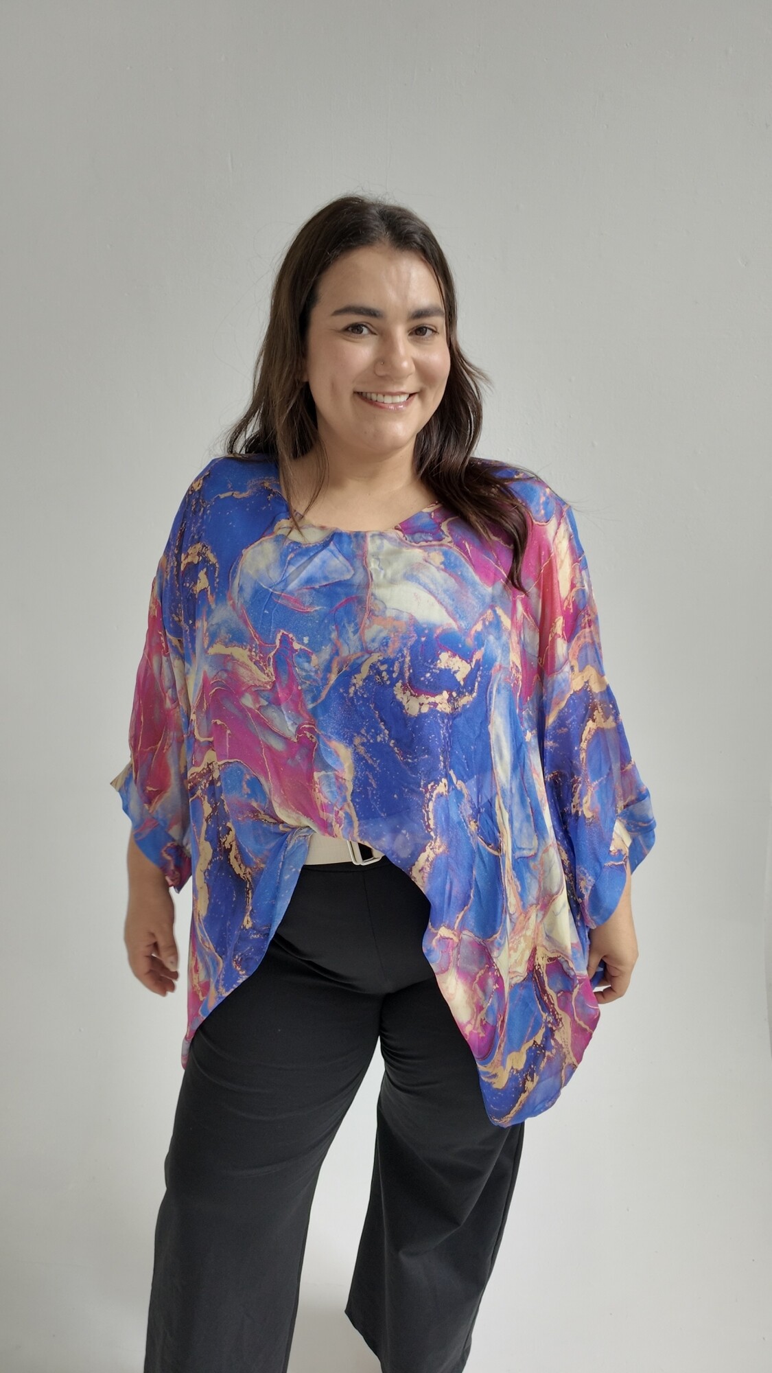 Blusa violett Azul