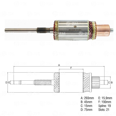 BOBINA ALTERNADOR ARRANQUE SCANIA SCANIA SIST.BOSCH JE 24V 19E 21D 393L=IV.14028 ZM BOBINA ALTERNADOR ARRANQUE SCANIA SCANIA SIST.BOSCH JE 24V 19E 21D 393L=IV.14028 ZM