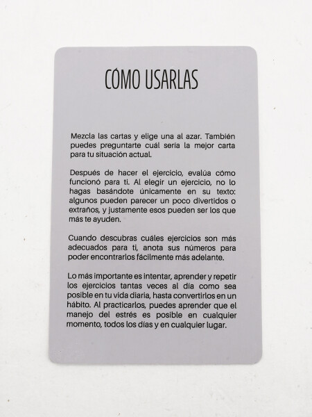 CARTAS ALIVIO DE ANSIEDAD BLANCO