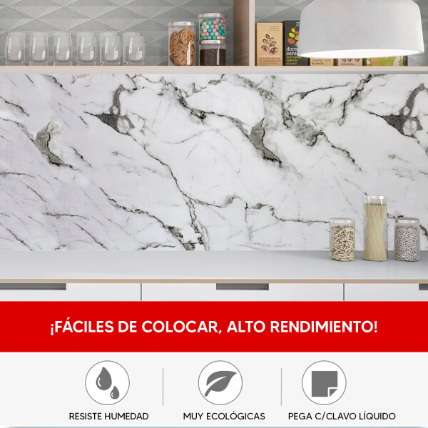 Revestimiento De Pared Placa Pvc Flexible 2.44 X 1.22mts GRIS
