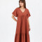 Vestido Vonina Terracota