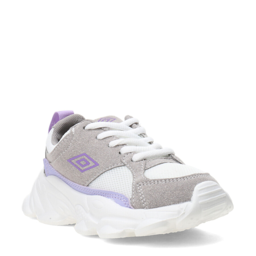 Championes de Niña Umbro Flit Gris - Violeta