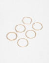 Sets Anillos Metal Set De Anillos - Dorado